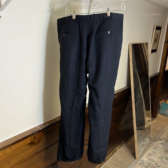 Brooks Brothers Navy Wool Dress Pants- 34x30 - Picture 2 of 6